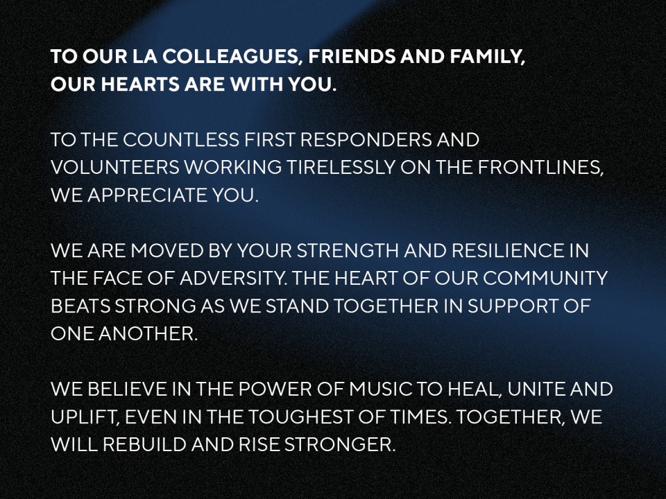 Secret Road Supports Los Angeles Fire Victims